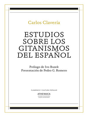 cover image of Estudios sobre los gitanismos del español